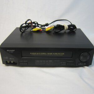 Sharp VC-H820U 4 Head VCR - Tested & Working - No Remote